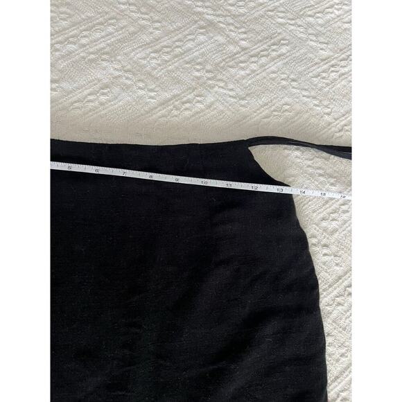 ASOS Topshop Linen Blend Side-Tie Black Mini Skirt, size 2, NWT! - Picture 6 of 8